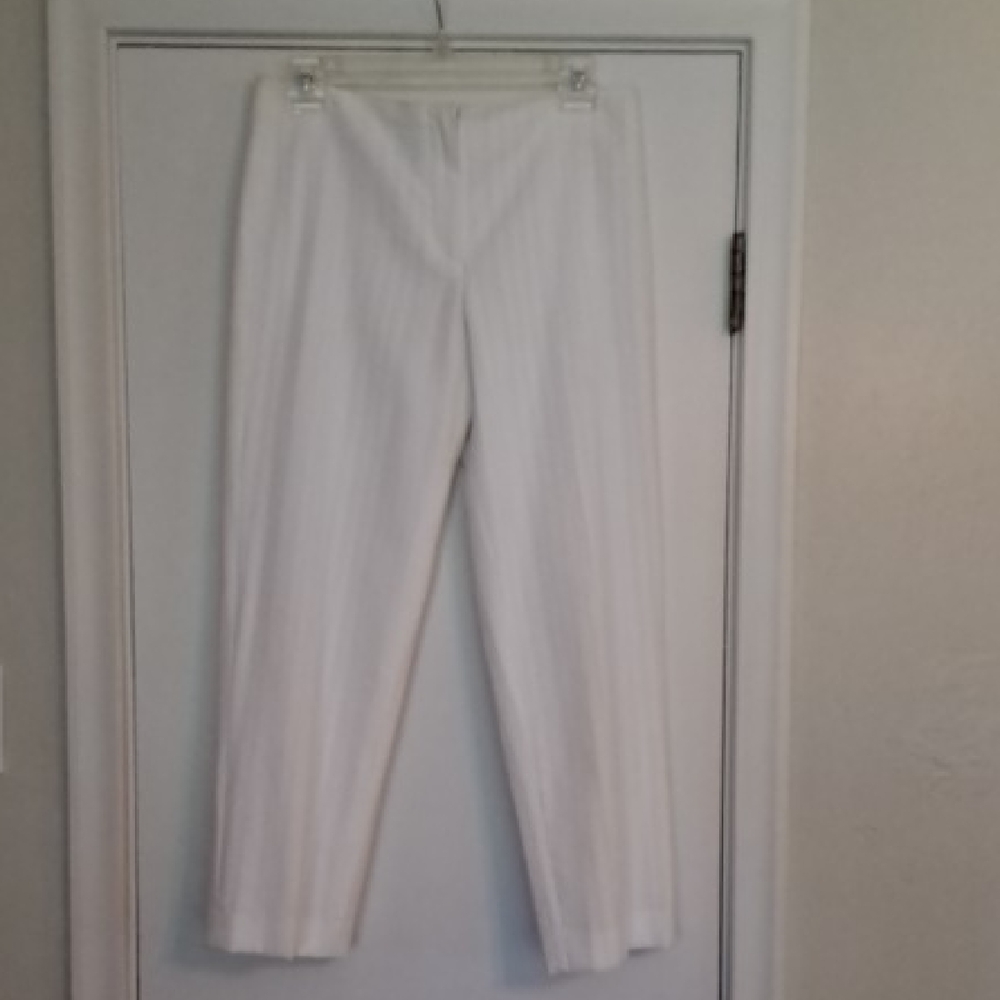 Magaschoni White Cropped Pants